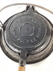 Antique Sidney July 26  1892 Cast Iron Waffle Maker  7 Low Base-more Rare  7 Htf