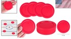 Durable Red Air Hockey Pucks 2 5   - Pack Of 4 For Standard Game Tables