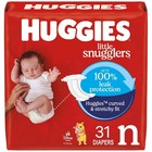 Huggies Little Snugglers Baby Diapers  Size Newborn  up To 10 Lbs   31 Ct