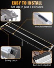 10ft Aluminum Multi-folding Wheelchair Ramp Briefcase Style Portable Heavy Duty