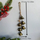 6pc 1 Set Metal Bells On Ropes Wind Chimes Home Decor Positive Energy Protection