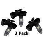 Ernie Ball Guitar Strap Polypro Black Nylon Wide Value 3 Pack Bundle