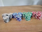 Vintage Lot  119  Of Las Vegas Souvenir Chips 30 Red blue green 29 Gray 119 Ttl