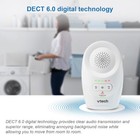 Vtech Dm1111 Digital Audio Baby Monitor With Long Range And Dect 6 0 Technology