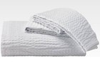 Standard Textile Cumulus Top Cover Full Size White Rippled   Top Sheet Coverlet