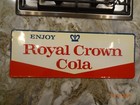 Nice Vintage Rc Cola Large Metal Sign Royal Crown Soda 1960 s   31 5   X  12 
