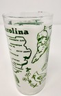 Vtg Mcm North Carolina Cocktail Mai Tai Frosted Tumbler Glass Mid Century Modern