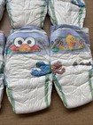 Vintage 2001  Pampers Cruisers Size 3 Diapers Sesame Street Lot 8 Elmo Big Bird