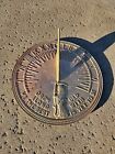 Rome Industries Solid Brass Verdi Father Time Sundial 11 5  Dia    2345 