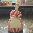Vintage 1969 Shackman Bisque Victorian Lady Pin Cushion Doll Mint In Box Japan