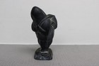 Inuit Antique Carved Eskimo Sculpture Carrying Seal  abbott Canada 