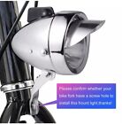 Classical Silver Vintage Led Bike Headlight Bicycle Retro Light Front Head Lamp