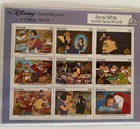 Walt Disney Snow White And The Seven Dwarfs 9 Postage Stamps Grenada Coa Rare