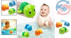 Floating Wind-up Turtle Bath Toy Set For Toddlers 1-3 - Engaging Bathtub Fun 