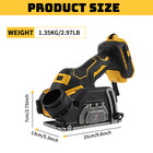 Mini Brushless Circular Saw Cordless 3 Inch Cut Off Tool For Dewalt Battery 20v