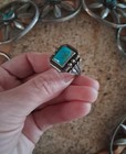 Silver And Turquoise Concho Belt And Ring  Antique From The 1800 s