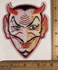 Red Devil Face Iron On Patch Motorcycle Biker
