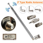 For Bose-wave Fm Radio F Type Telescopic Aerial 75 Ohm Antenna W  Tv 3 5 Adapte