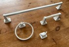 White 4 Piece Bath Set Towel Bar Set Tb Tp Rh Tr Futura 