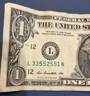 2013  1 Federal Reserve Note     Serial Number Minor Error Extra Ink Bold    5   