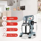 10qt 450w Commercial Food Mixer 3 Speeds For Bakeries Restaurants Pizzerias