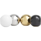 Deco 79 Ceramic Geometric Metallic Small Minimalistic Decorative Ball Filler