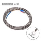 K Type Thermocouple Temperature Sensor 6mm Ring 10ft Wire 0 To 600  c
