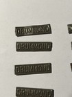  10  Drummond Embossed Vintage Tin Tobacco Tags