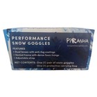 New Piranha Performance Snow Goggles Dual Lenses Vented Padded For Winter Sports