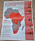    2008 Africa Vintage Doctors Without Borders Map   584 