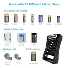 Battery Tester  Dlyfull Lcd Display Universal Battery Checker For Aa Aaa C D 