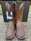 New Men s Ariat Steadfast Brown Leather Soft Toe Western Cowboy Boots 10046951