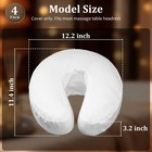 4 Pack Soft Microfiber Face Cradle Covers For Massage Table Headrest - Comfort  