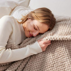 Soft Fleece King Size Bed Blanket  Camel