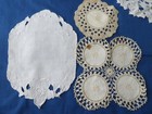 42 Pc Embroidered Linen Crochet Lace Trim Ribbon Button Cutter Craft Slow Stitch