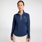 Nwt - Walter Hagen Women s 125th Us Open - Oakmont Navy 1 4 Zip L s Top - L