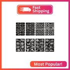 20 Sheets Temporary Tattoo Stencils  458pcs Henna Tattoo Stencil Kit For Women A