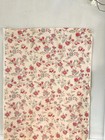 30x40 Antique French Floral Fabric C1920 Indienne Botanical Print On Cream Cott