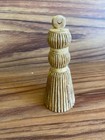 Vtg Carved Solid Wood Curtain Tassels Pull Tieback Finial Drapery 4 5 Unfinished