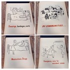 1940s Blue Shield Insurance Adverstiing Posters Presentation 32 Pieces 25x17   