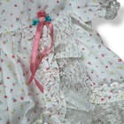 Vintage 90s Sesame Street Baby Outfit Girls Size 6 9 Month Lace Set Big Bird