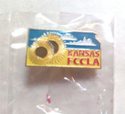 Vintage Kansas Fccla Lapel hat Pin  New In Package  Clutchback