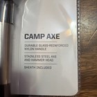 Sog 11 5  Camp Axe Stainless Fixed Head Blade Black Handle Ax Ch1001-cp