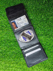 Leather Police Security Shield Badge Credit Card Id Holder Bifold Men s Wallet