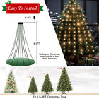 200led Christmas Tree Waterfall String Lights Outdoor Indoor Xmas Holiday Decor