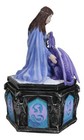 Fantasy Four Seasons Winter Friendship Fairy With Dragon Decorative Box Figurine