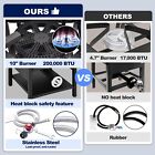 200 000btu High-pressure Propane Burner Gas Stove Cooker Turkey Fryer Burner