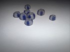 Lot Of 8 Vintage Blue And White Speckled Trade   Lampwork Glass Beads