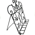 Cast Wrought Iron Recipe Cookbook Stand Book Holder Bible Easel Scrolled 12x12   