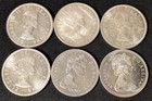 X6 Canada Silver Dollar Lot  1958-1967   Totem death  Goose  1 Silver Coins